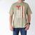 Hospice Aide American Flag Nurses Graduation Medical Men's Comfort Colors T-Shirt Khaki