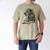 Leopard Book Flower Men's Comfort Colors T-Shirt Khaki
