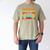 Leveled Up To Dad Of 3 Three Daddy Again 2025 Father's Day Men's Comfort Colors T-Shirt Khaki