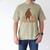 Papa Bear Dad Two Cubs Daddy Bear 2 Kids Father's Day Men's Comfort Colors T-Shirt Khaki