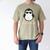 Penguin Papa Father's & Cute Dad Men's Comfort Colors T-Shirt Khaki