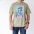 The Reader Retro Reading Skeleton Books Flowers Tarot Card Men's Comfort Colors T-Shirt Khaki