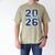 Senior 2026 Graduation Varsity Navy Blue On The Back Men's Comfort Colors T-Shirt Khaki