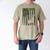 US Flag Deer Elk Buck Camoflage Hunting Hunter Dad Grandpa Men's Comfort Colors T-Shirt Khaki
