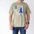 I Wear Blue For My Dad Colon Cancer Awareness Blue USA Flag Men's Comfort Colors T-Shirt Khaki