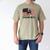Wrestling Dad US Flag Fathers Day Retro Wrestling Fans Men's Comfort Colors T-Shirt Khaki