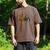Boston Terrier Bigfoot Dog Walking Dog Mom Dad Kids Men's Comfort Colors T-Shirt Espresso