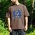 Cheer Dad Daddy Bow Sport Cheerleader Cheerleading Blue Men's Comfort Colors T-Shirt Espresso