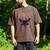 Cryptid Cryptozoology Mothman Introvert -Adults Butterfly Small Crew Neck Classic Fit Short Sleeve Polyester 100 Printed Blended Fabric Men's Comfort Colors T-Shirt Espresso