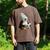 Cute Penguin Reading Book Faux-Crochet Print Men's Comfort Colors T-Shirt Espresso
