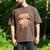 Fat Hairy Guy Big Stomach & Man Boobs Fat Dad BOD Men's Comfort Colors T-Shirt Espresso