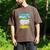 Frutiger Aero Aesthetic Rainbow Glitch Art Premium Tri-Blend Men's Comfort Colors T-Shirt Espresso