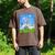Frutiger Aero Aesthetic Tech Cherry Blossom Fishes Bubbles Men's Comfort Colors T-Shirt Espresso