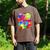 Frutiger Aero Aesthetic Tech Orb Pattern Heart Cherry Lips Raglan Baseball Tee Men's Comfort Colors T-Shirt Espresso