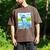 Frutiger Aero Aesthetic Tech Water Fishes Monitor Screen Men's Comfort Colors T-Shirt Espresso