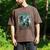 Godzilla Ocean Scene Comic Book Illustration Movie Monster Men's Comfort Colors T-Shirt Espresso