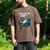 Lazy Raccoon Sarcastic Introvert Humor Japanese Animal Men's Comfort Colors T-Shirt Espresso