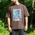 The Reader Retro Reading Skeleton Books Flowers Tarot Card Men's Comfort Colors T-Shirt Espresso