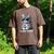 Tabby Daddy Cat Dad Graphic Grey Tabby Cat Lover Men's Comfort Colors T-Shirt Espresso