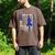 I Wear Blue For My Dad Colon Cancer Awareness Blue USA Flag Men's Comfort Colors T-Shirt Espresso