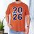 Class Of 2026 Graduation Varsity Navy Blue Letters Premium Tri-Blend Men's Comfort Colors T-Shirt Yam