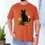 Cute Cat Book Flowers Men's Comfort Colors T-Shirt Yam