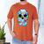 Frutiger Aero Aesthetic Tech Skull Computer Fishes Raglan Baseball Tee Men's Comfort Colors T-Shirt Yam