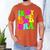 In My Glowing Dad Era Groovy Colorful Bright Men's Comfort Colors T-Shirt Yam