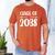 Kindergarten Class Of 2038 First Day School Graduation Girls Men's Comfort Colors T-Shirt Yam