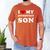 I Love My Introvert Son I Heart My Introvert Son Men's Comfort Colors T-Shirt Yam