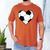 Soccer Ball Heart Idea For Mom Dad Kids T-Shirt Men's Comfort Colors T-Shirt Yam