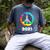 2021 Graduation Class Year Tie Dye Peace Sign Graduate Shirt Men's Comfort Colors T-Shirt Denim