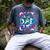 Best Dad Ever Colorful Tie Dye Fathers Day Men's Comfort Colors T-Shirt Denim
