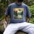 Bigfoot Sasquatch Alien Spaceship UFO Introvert Bruh Men's Comfort Colors T-Shirt Denim