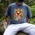 Bookworm Cute Highland Cow Reading Book Men's Comfort Colors T-Shirt Denim