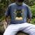 Cat Reading Book Flowers Men's Comfort Colors T-Shirt Denim