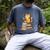 Cat Reading Books Men's Comfort Colors T-Shirt Denim