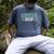 Cheer Dad My Favorite Cheerleader Calls Me Dad Teal Blue Men's Comfort Colors T-Shirt Denim