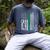 Cheer Dad Flag Green Cheerleading Men's Comfort Colors T-Shirt Denim