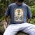Cheer Dad Tarot Card Skeleton Cheerleading Fathers Day Men's Comfort Colors T-Shirt Denim