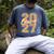 Class Of 2027 Graduation Varsity Orange On The Back Premium Tri-Blend Men's Comfort Colors T-Shirt Denim