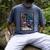 Color Graphic The Introvert Tarot Card Raglan Baseball Tee Men's Comfort Colors T-Shirt Denim
