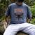 Cryptid Cryptozoology Mothman Introvert -Adults Butterfly Small Crew Neck Classic Fit Short Sleeve Polyester 100 Printed Blended Fabric Men's Comfort Colors T-Shirt Denim