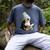 Cute Penguin Reading Book Faux-Crochet Print Men's Comfort Colors T-Shirt Denim