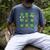 Cute Shamrock Reading St Patricks Day Teacher Book Lovers Men's Comfort Colors T-Shirt Denim