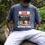 Dad Birthday Crew Movie Night Theme Matching Party Men's Comfort Colors T-Shirt Denim