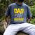 Dad Of A Childhood Cancer Warrior Childhood Cancer Awareness Men's Comfort Colors T-Shirt Denim