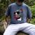 Dad Mom Cool Dog Sunglasses Pitbull Men's Comfort Colors T-Shirt Denim