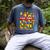 Dad And Mom Dada Birthday Boy Building Bricks Family Party Men's Comfort Colors T-Shirt Denim