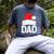 Dad Santa Christmas Family Matching Pajamas Papa Xmas Father Short Sleeve Men's Comfort Colors T-Shirt Denim